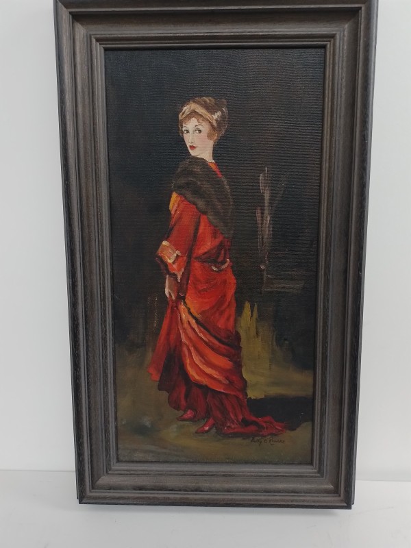 Schilderij van een elegante vrouw - Betty O'Rourke